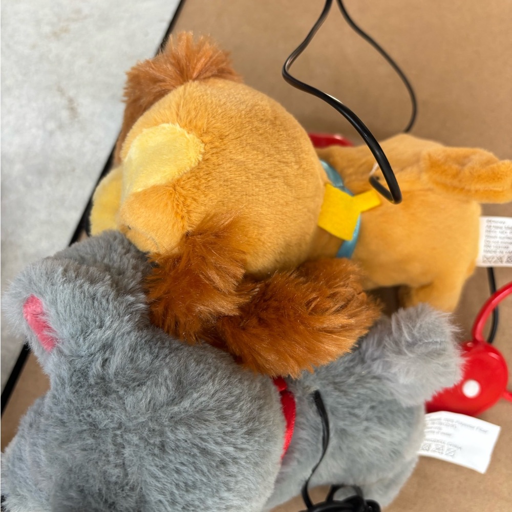 Disney Lady & Tramp leash controlled Plush toy lot-tested & works - Picture 5 of 6